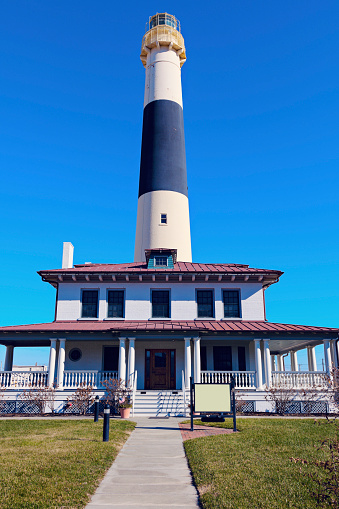 Absecon Lighthouse in Atlantic City. Atlantic City, New Jersey, USA.