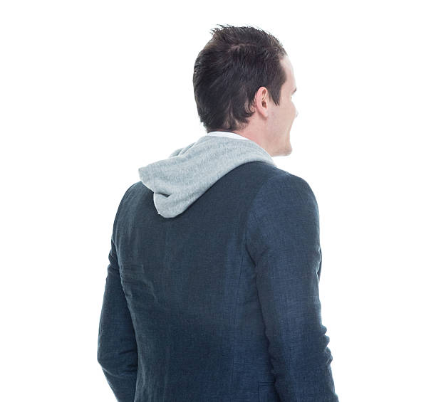 istock Rear view of man looking away 639829418
