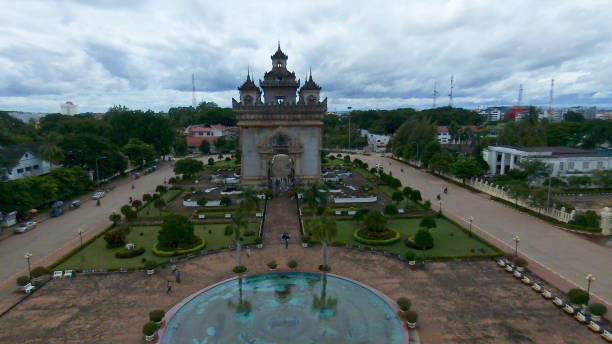 istock Patuxay arch and gardens 639830704