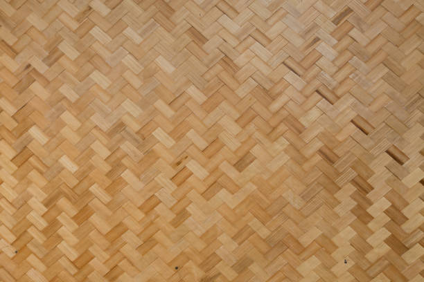 istock Bamboo Weave Basket texture and background 639832410