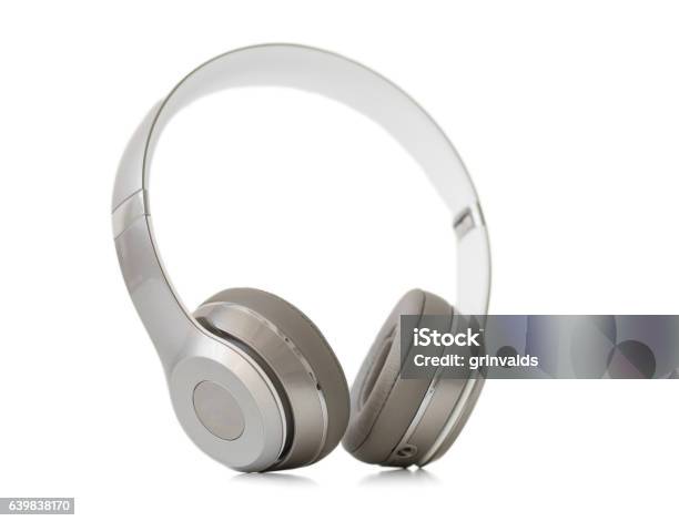 Onear Headphones Isolated On White Stock Photo - Download Image Now - Headphones, Remote Location, Defeat