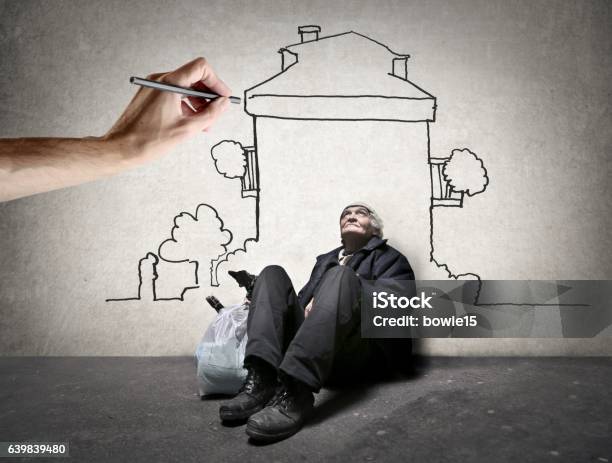 Dream House Stock Photo - Download Image Now - Homelessness, Support, Assistance