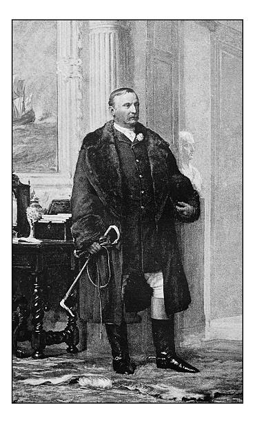 istock Antique dotprinted photograph of painting: Albert Brassey 639839582