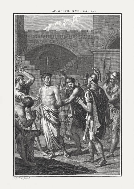 Paul the Roman Citizen (Acts 22), copper engraving, published c.1850