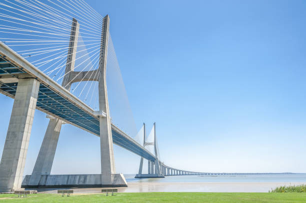 istock Vasco da Gama bridge in Lisbon 639844102