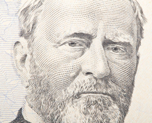 Macro close up of the US dollar bill.