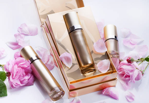 kosmetikpakete entwerfen beauty-produkte - easy listening stock-fotos und bilder