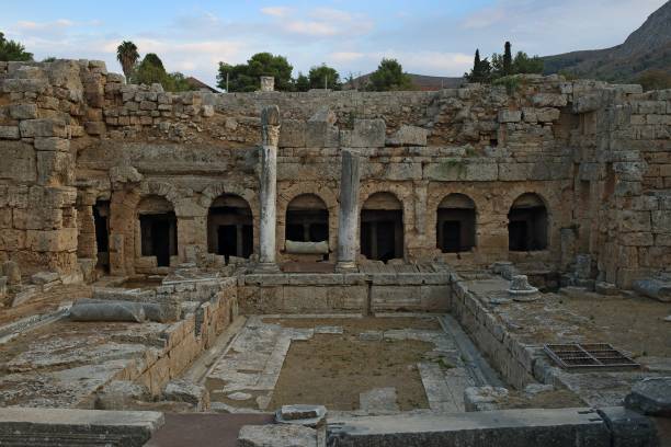istock Ruins in Corinth, Greece - archaeological site 639849244
