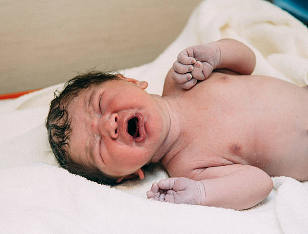 istock New Life - Newborn baby crying 639849392