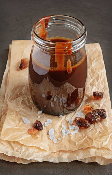 istock Salted homemade caramel and caramelized sugar 639853682