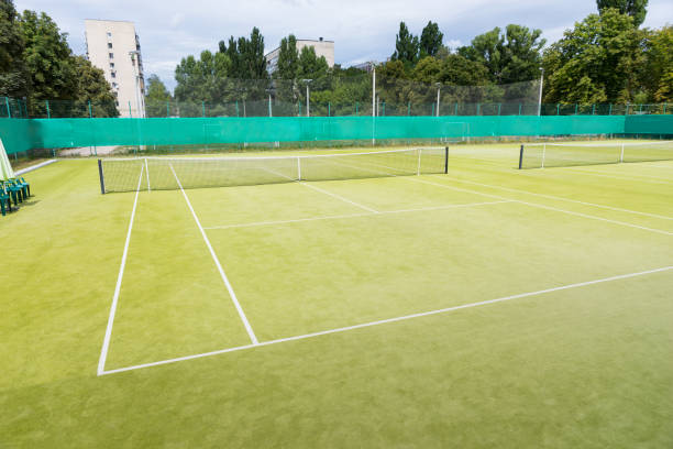 istock Grass tennis court 639856564