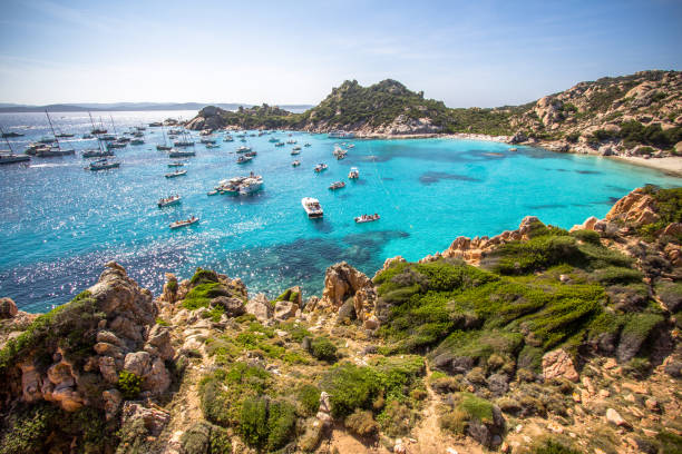 Cala Corsara, Sardinia island, Italy stock photo
