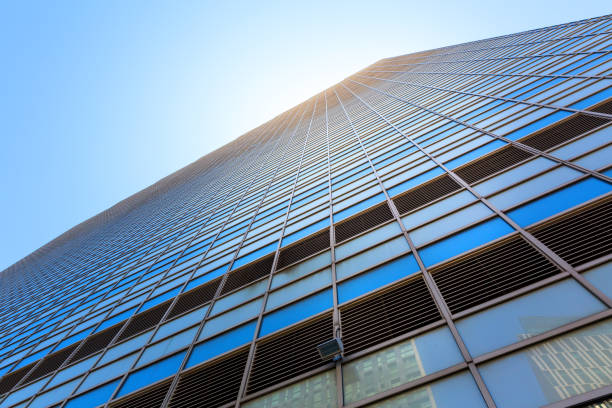 istock Very tall business center. 639860282
