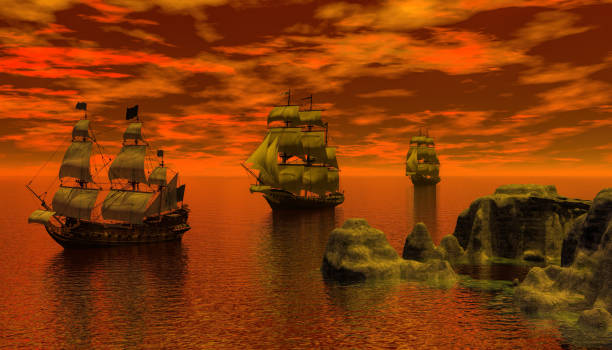 istock sailing ship in the early morning 639860560