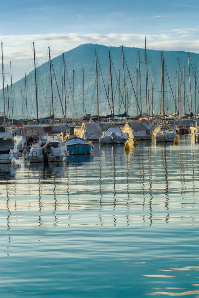istock Boats in the harbor 639861870