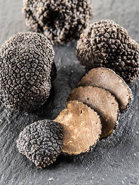 istock Black truffles and truffle slices. 639862902