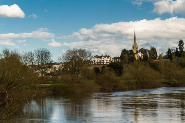 istock Ross on Wye, river in foreground 639864154