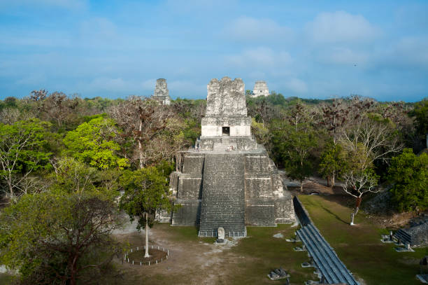 istock Tikal national park in Peten, Maya architecture. Guatemala 639868322