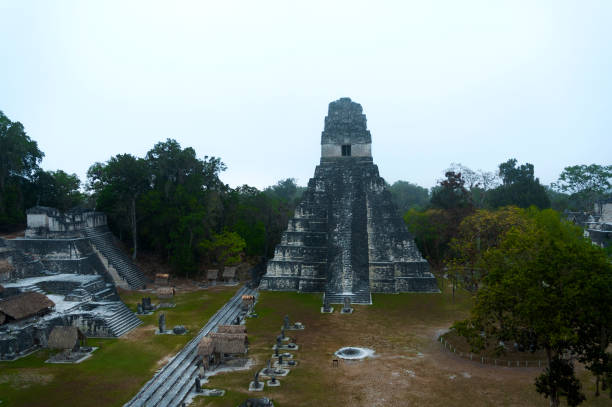 istock Tikal national park in Peten, Maya architecture. Guatemala 639868356