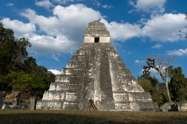 istock Tikal national park in Peten, Maya architecture. Guatemala 639868462