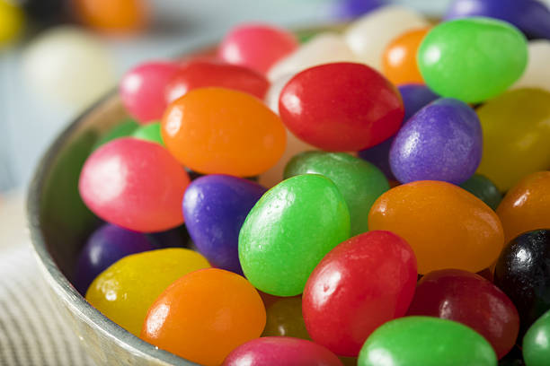 istock Sweet Easter Egg Shaped Jelly Candies 639871828