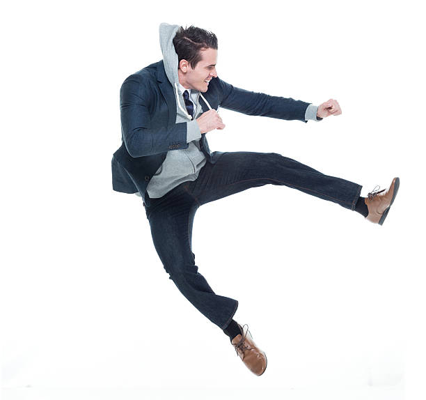 istock Smiling kicking and jumping 639871886