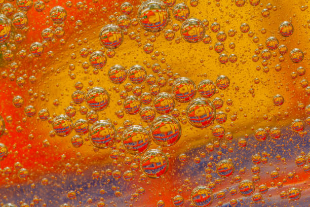 istock Oil drops on a water surface 639876568