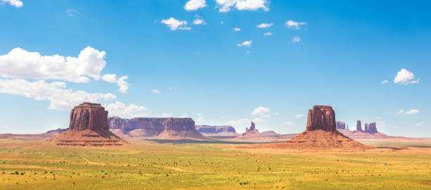 istock Scenic sandstones, cloudy sky at Monument Valley 639879034