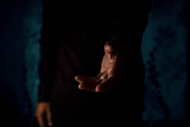 istock Helping Hand from Someone in the Darkness,Selective focus 639881574