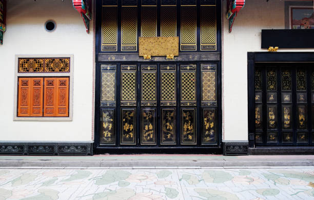 istock Doors and window in Chinese temple photo 639883768