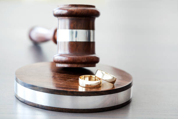 istock Judge with gavel on table 639885118