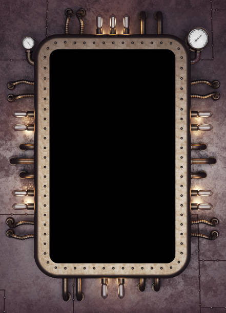istock Steam-punk make up mirror 639887484