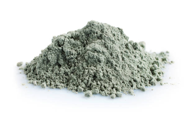 Pile of blue cosmetic clay