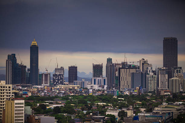 istock Inky Sky Over Makati, The Philippines 639892180