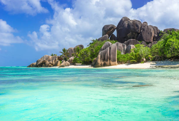 istock Anse Source d'Argent - beach on island in Seychelles 639892268