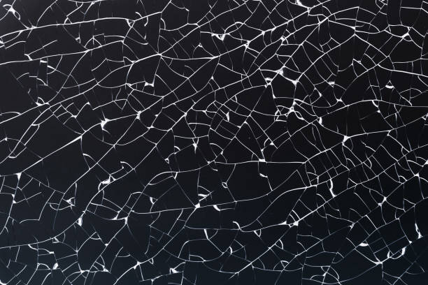 istock Strained glass with cracks and fragments 639892890