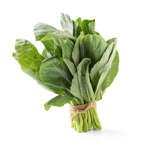 istock Chinese kale vegetable isolated on white background. 639893784