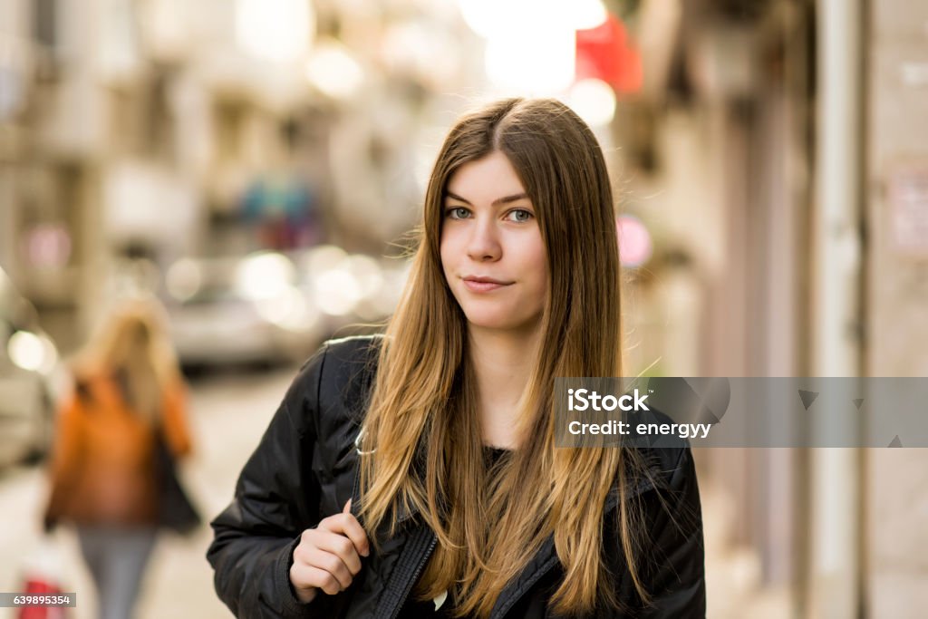 cute young woman 18-19 Years Stock Photo