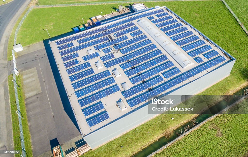 Photovoltaic power plant - Lizenzfrei Sonnenenergie Stock-Foto