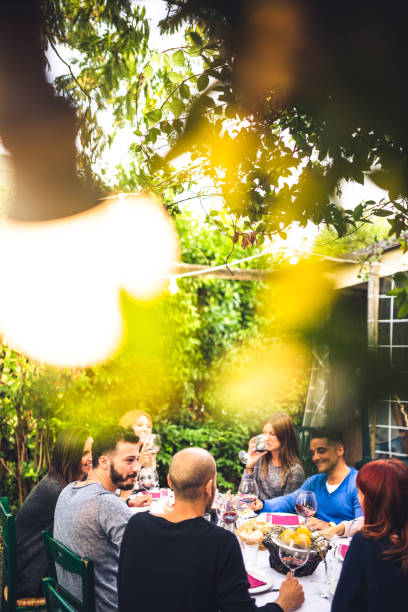 istock friends toasting with red wine on the lunch 639902714