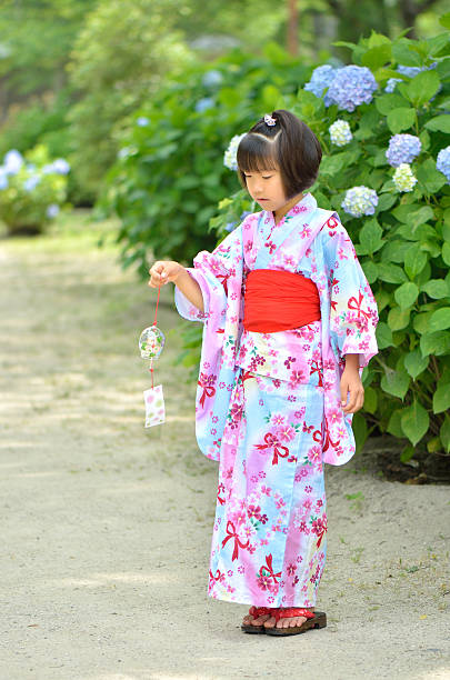 istock Japanese girl wearing Yukata 639903052