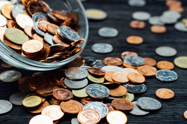 istock Thai Baht Coins and money background 639903266