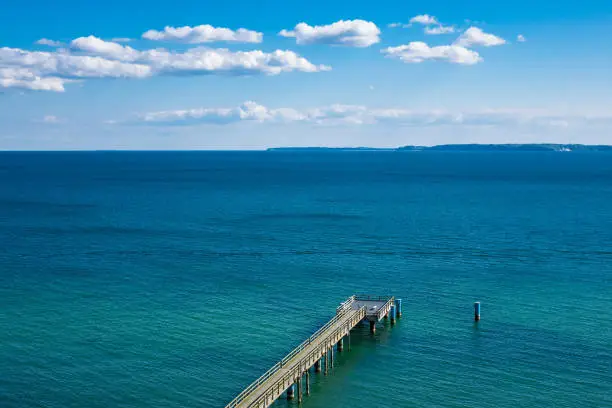 Baltic Sea coast on the island Ruegen in Germany.