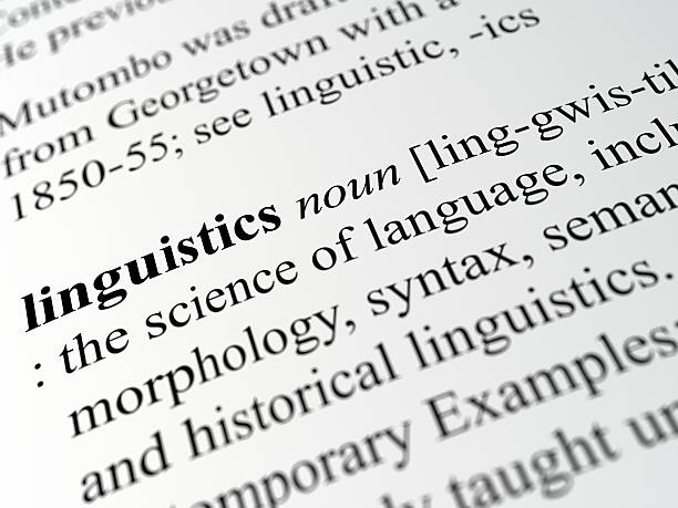 linguistics stock photo