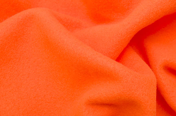 istock orange fleece fabric background,texture 639912790