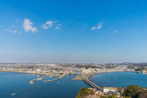 istock Arial view  of Enoshima city 639912904