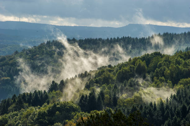 istock Morning fog rises 639916976