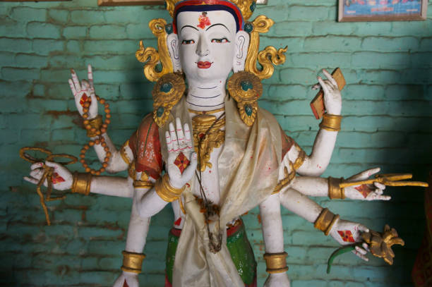 istock sculpture of white Tara, Machendranath Mandir 639918260