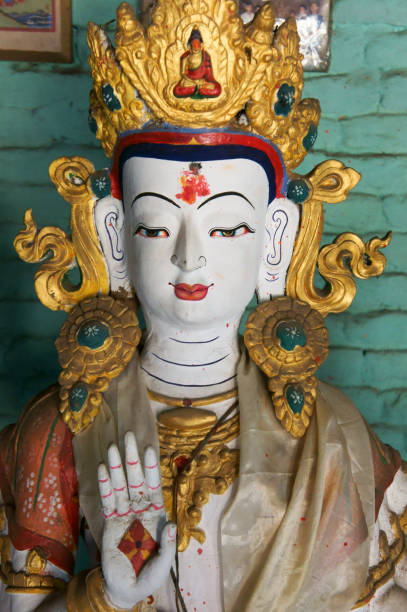istock sculpture of white Tara, Machendranath Mandir 639918838