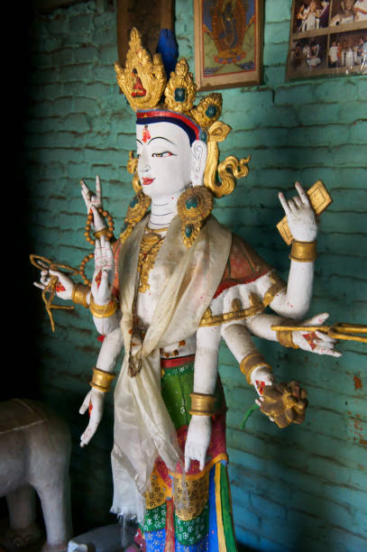 istock sculpture of white Tara, Machendranath Mandir (temple) 639918872